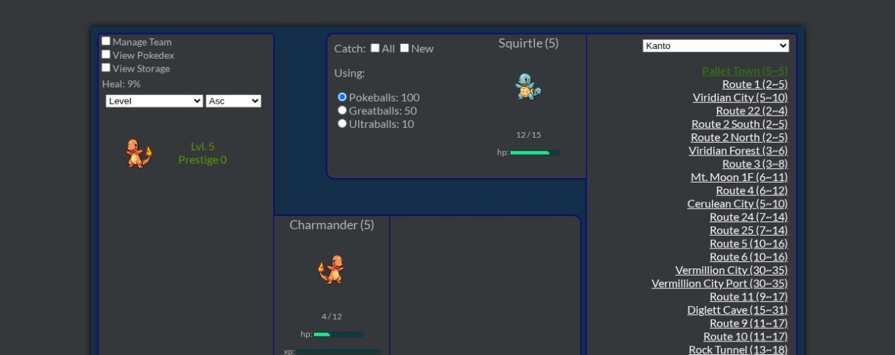 Pokeidle — jogo idle