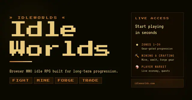 IdleWorlds — juego idle