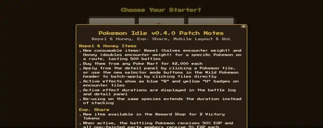 Pokemon Idle — jogo idle