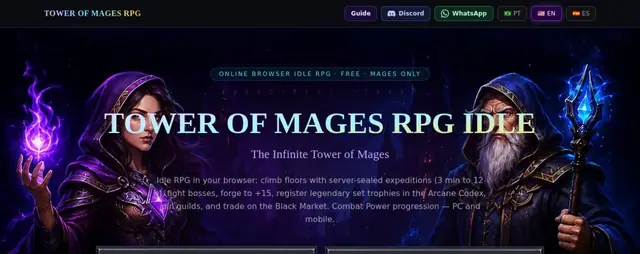 Tower of Mages — juego idle