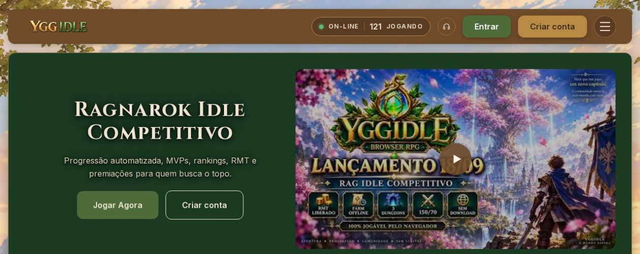 YggIdle — jogo idle